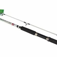 Спиннинг Crocodile штекерный белый стеклопластик 2,4м  C.W. 100-250 гр 8001A-2,40