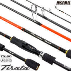 Спиннинг штекерный (угольный) 2 колена Akara SL1002 Tirata 762MLMF TX-30 (3,5-10,5) 2,3 м; SL1002-230