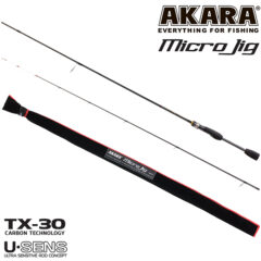 Спиннинг штекерный (угольный) 2 колена Akara SL1003 Micro Jig 662UL-T TX-30 (0,6-8) 2,0 м; SL1003-200