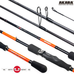 Спиннинг штекерный (угольный) 2 колена Akara Teuri HS802 TX-30 (21-56) 2,44 м; S802H-244