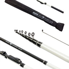 Спиннинг телескопический (угольный) к/с Akara White Diamond FM (5-25) 2,4 м; WD-240MF