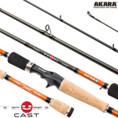 Спиннинг штекерный (угольный) 2 колена Akara Teuri Cast 762H (17,5-49) 2,28 м; ATC-228H