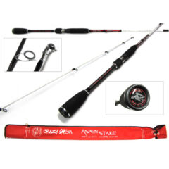 Удилище спиннинговое CRAZY FISH Aspen Stake 235cm 7'7" 10-35g (132,9g)