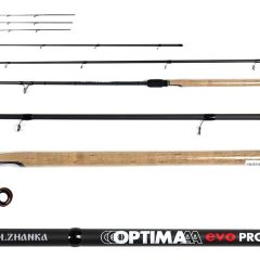 Удилище фидерное "Волжанка Optima Evo Pro 13ft " 3.9 м, тест  120+гр,3+3 Секции, карбоновая, 041-0116