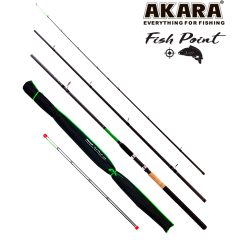 Удилище штекерное (угольное) фидерное 3 колена Akara L17033 Fish Point TX-20 (40-80-120 гр.) 3,6 м; L17033-360