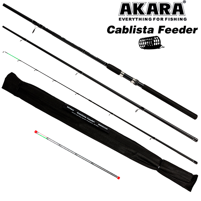 Удилище штекерное (стекловолокно) фидерное 3 колена Akara Cablista (50-100-150 гр.) 3,0 м; AC-300 — изображение 2