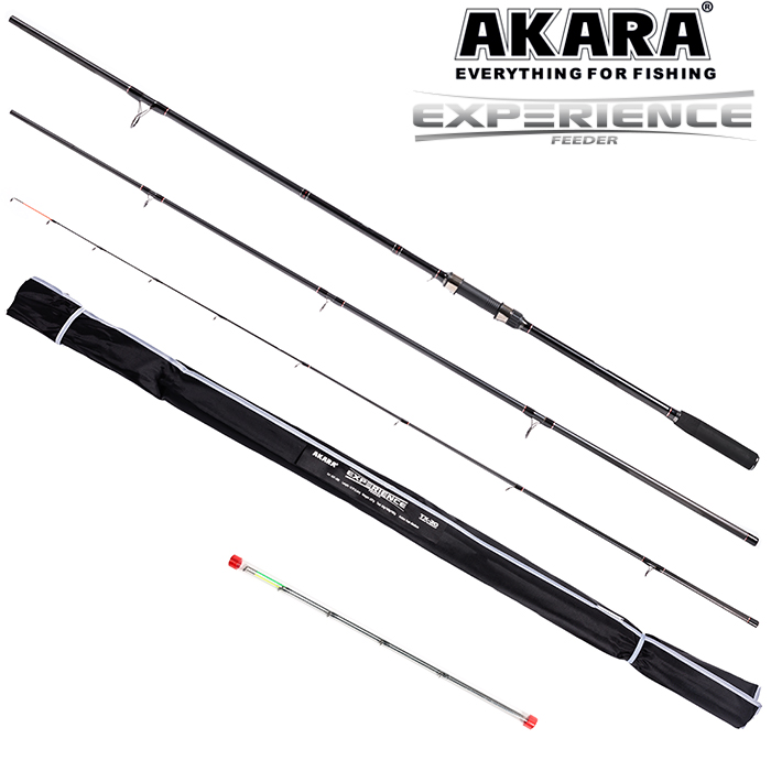 Удилище штекерное (угольное) фидерное 3 колена Akara Experience Feeder TX-30 (50-100-150) 3,3 м; AEF-330