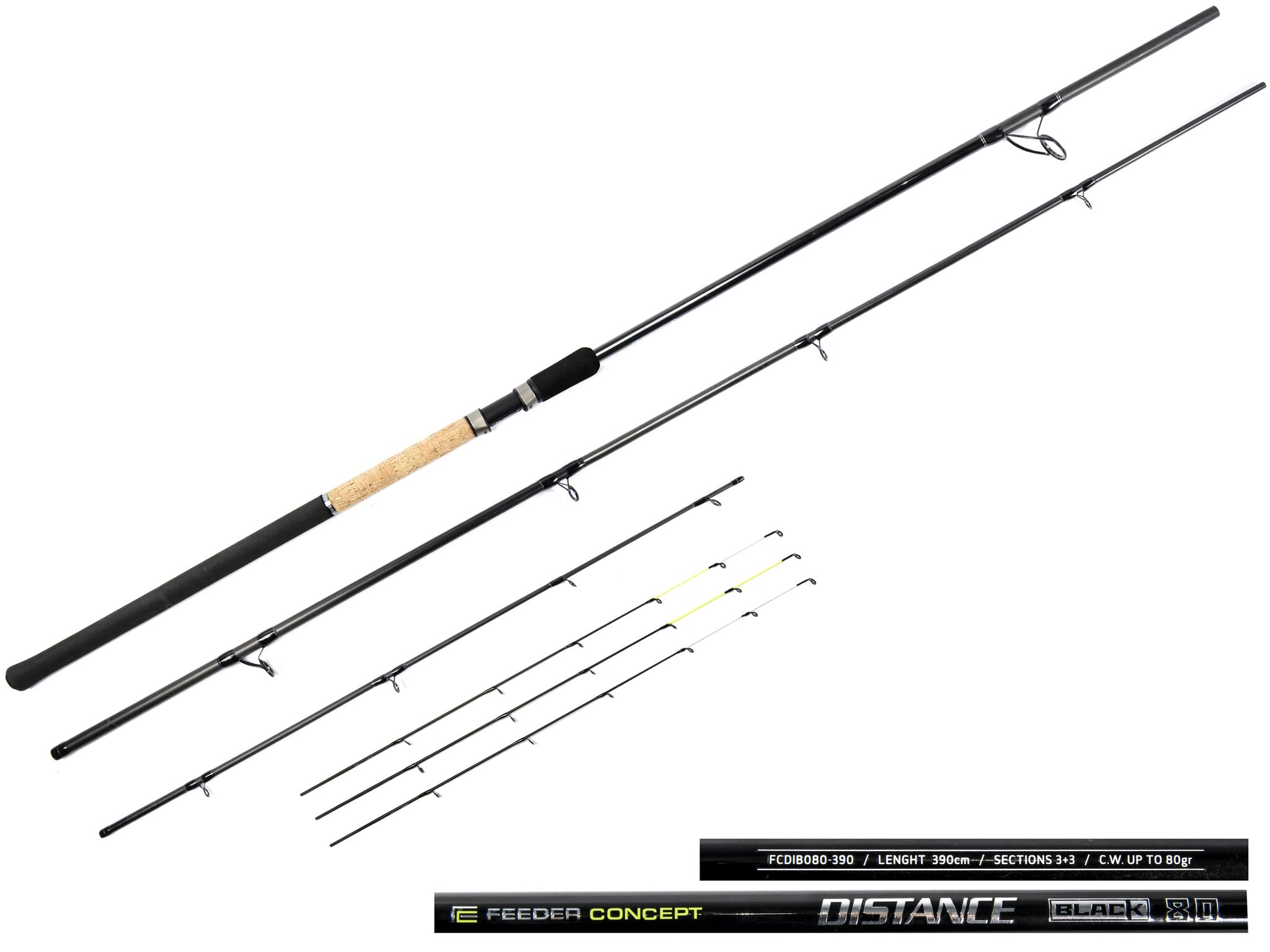 УДИЛИЩЕ ФИДЕРНОЕ FEEDER CONCEPT DISTANCE BLACK 080 3.90