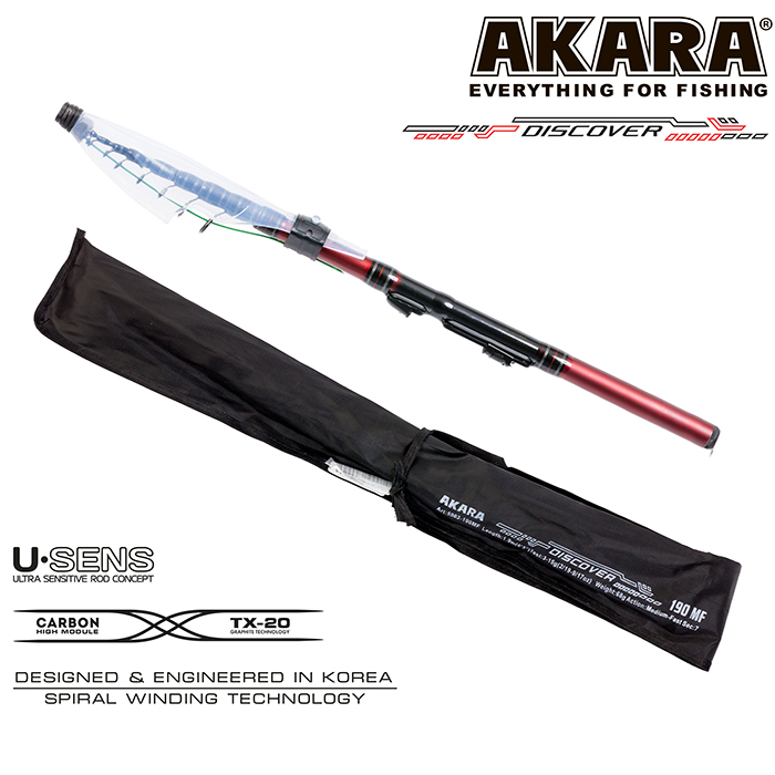 Спиннинг телескопический (угольный) к/с Akara Discover MF (3-15) 1,90 м; 5003-190MF — изображение 3