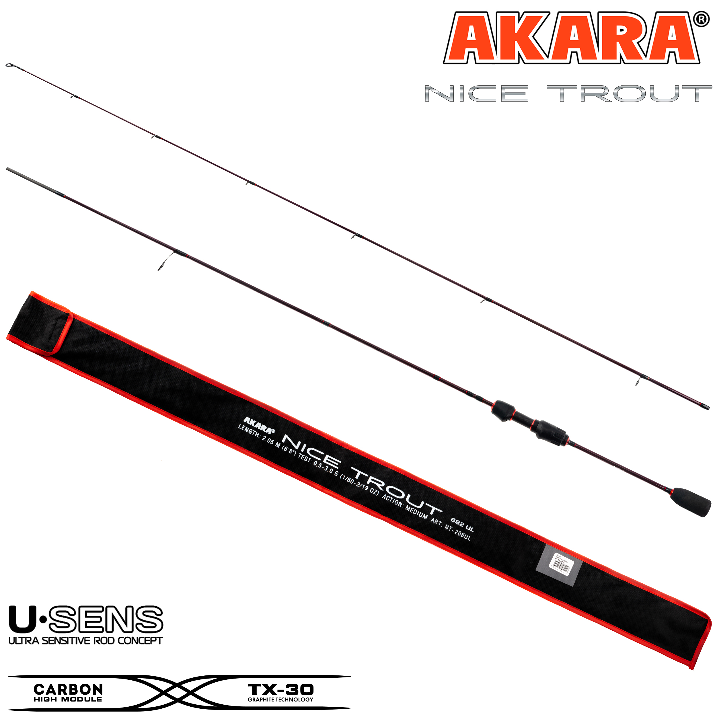 Спиннинг Akara NICE TROUT UL (0,5-3) — изображение 3