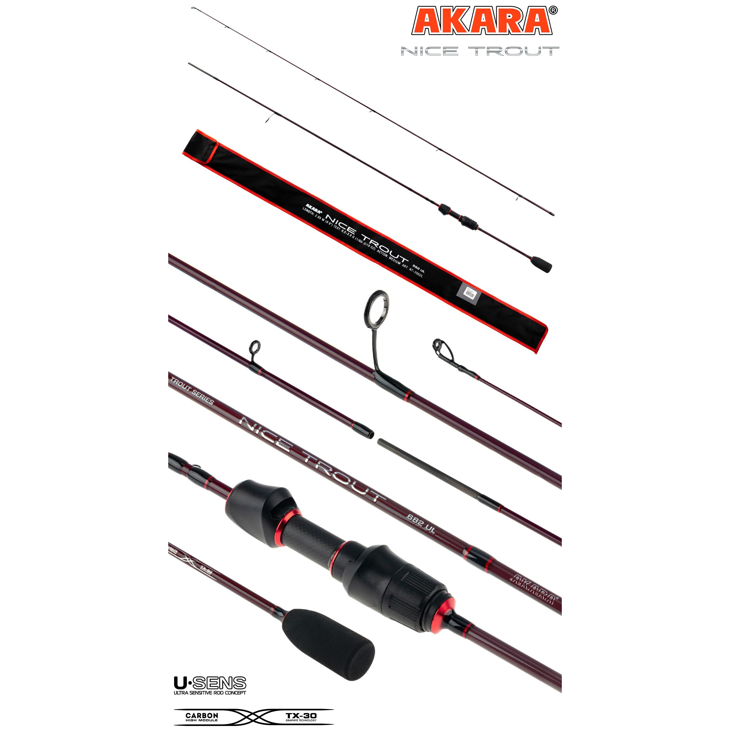 Спиннинг Akara NICE TROUT UL (0,5-3) — изображение 4