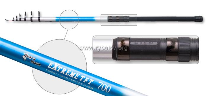 Удилище телескопическое (стекловолокно) д/с Akara Extreme (10-30) 5,0 м; EXT-500