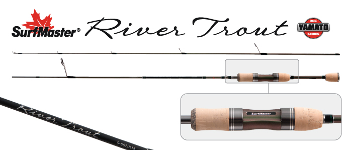 Спиннинг штекерный (угольный) 2 колена S Master K1225 River Trout S-602ULM TX-20 (0,5-5,6гр.) 1,83 м; K1225-183
