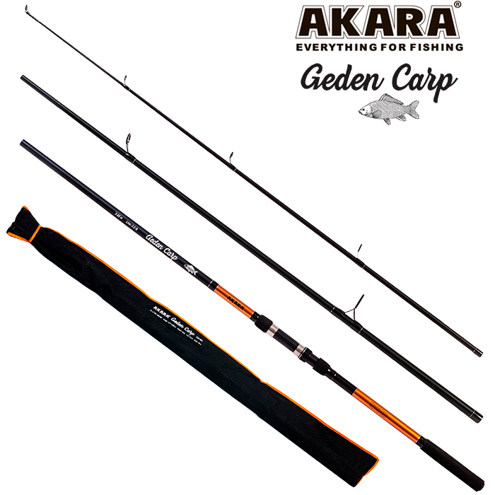 Удилище штекерное (угольное) карповое 3 колена Akara L17031 Geden Carp TX-20 3,50 Lb 3,6 м; L17031-350/360