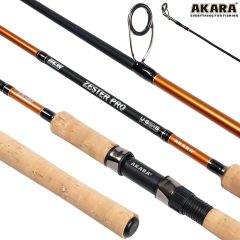 Спиннинг штекерный (угольный) 2 колена Akara Zester Pro TX-20  (5-25) 2,1 м; ZRP-5-25-210