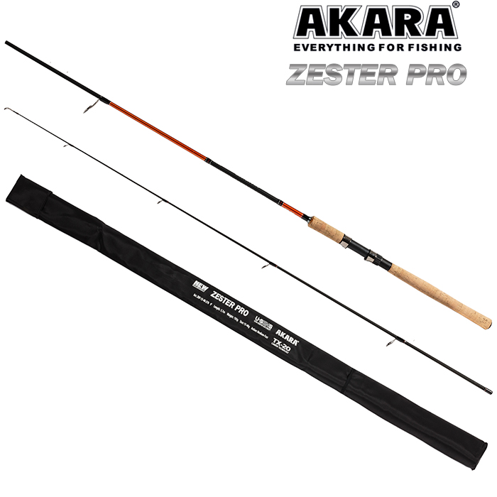Спиннинг штекерный (угольный) 2 колена Akara Zester Pro TX-20 (10-30) 2,7 м; ZRP-10-30-270 — изображение 2
