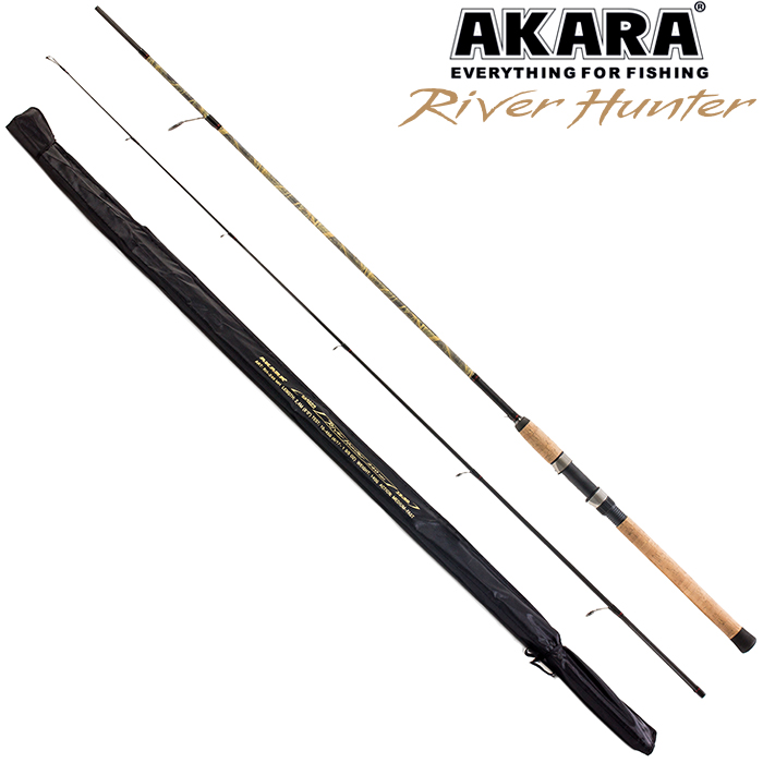 Спиннинг штекерный (угольный) 2 колена Akara River Hunter MH (10-45) 2,4 м; RH-240MH