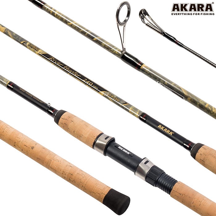 Спиннинг штекерный (угольный) 2 колена Akara River Hunter M (7-28) 2,7 м; RH-270M — изображение 2