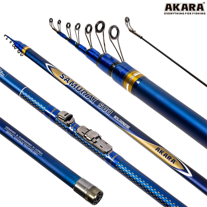 Удилище телескопическое (угольное) д/с Akara Samurai IM9 (10-30) 5,0 м; ASAI-500 — изображение 2