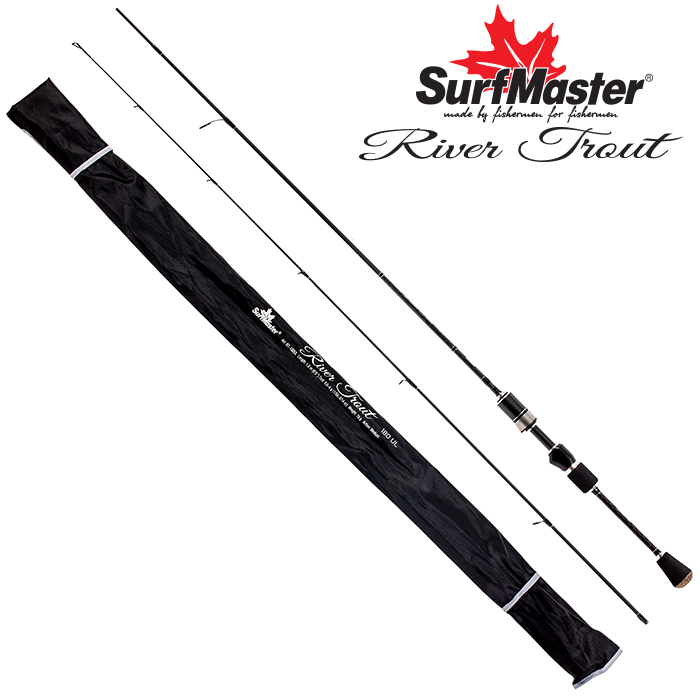 Спиннинг штекерный (угольный) 2 колена S Master River Trout UL (0,6-6) 1,8 м; RT-180UL