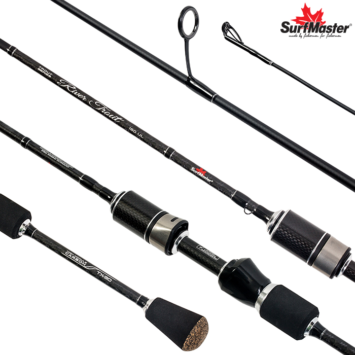 Спиннинг штекерный (угольный) 2 колена S Master River Trout UL (0,6-6) 1,8 м; RT-180UL — изображение 2