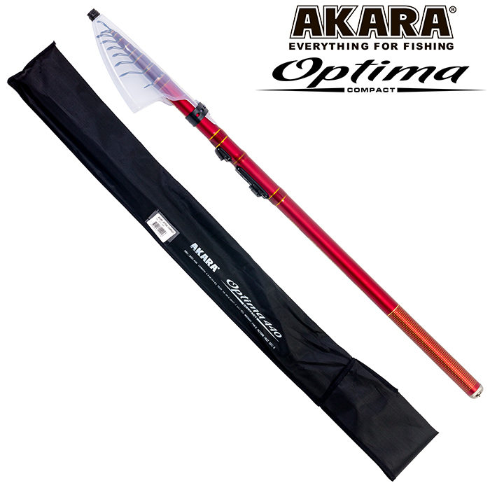 Удилище телескопическое (угольное) с/с Akara Optima compact TX30 (10-30) 5,0 м; AOC-500