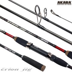 Спиннинг штекерный (угольный) 2 колена Akara Erion Jig TX-30 (10-30) 2,28 м; AE19-10-228