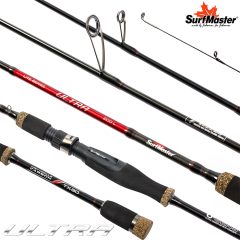 Спиннинг штекерный (угольный) 2 колена Surf Master Ultra L (1-10) 2,4 м; SM-240L
