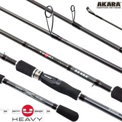 Спиннинг штекерный (угольный) 2 колена Akara Teuri Heavy H (30-80) 2,4 м; ATH-240H