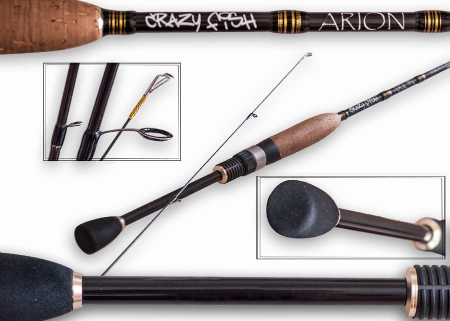 Удилище спиннинговое CRAZY FISH Arion 229cm 7'6" 3-12g line 0,3-0,8 PE EFF 68g — изображение 7